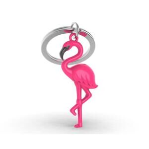 Metalmorphose Pink Flamingo Keychain in Gift Box